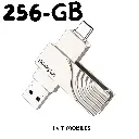 LENOVO THINKPLUS USB C Flash Drive 256GB USB3.0 TPCU301 Dual-port Memory Stick for Mobiles Tablet PC Laptop Computer - 256GB