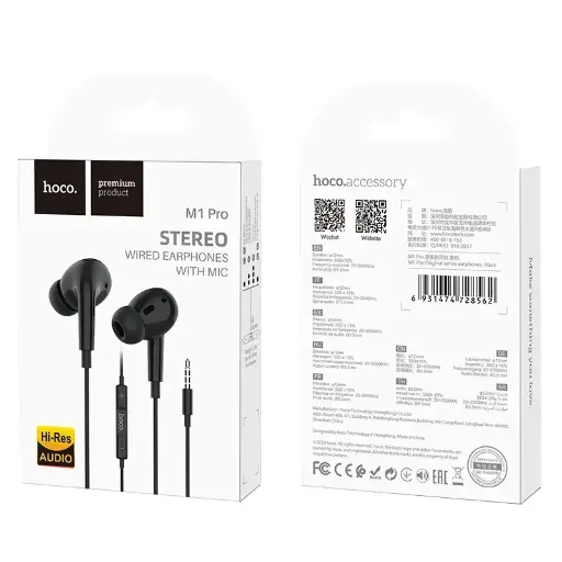 HOCO Wired Earphones For 3.5mm Jack M1 Pro Original series With Mic